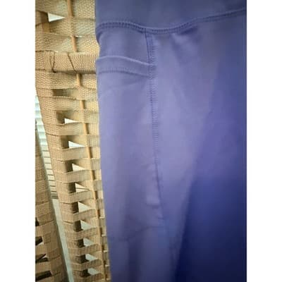 DANSKIN High Rise Waistband Women's Biker Shorts Purple S Athletic Side Pockets - Thumbnail 5