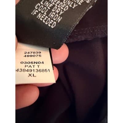 AB STUDIO Sleeveless Maxi Dress XL Black White Geometric Panel Straight Cut - Thumbnail 17