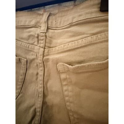 Fashion Nova Only Good Energy Frayed Hem Denim Short Sage Green Small - Thumbnail 11