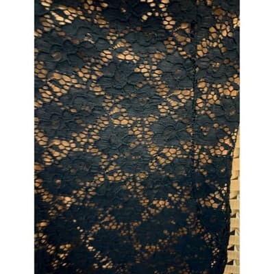 MYSTIC One Shoulder Bodycon Lace Mini Dress Blue M Asymmetrical Neckline - Thumbnail 4