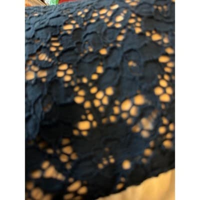 MYSTIC One Shoulder Bodycon Lace Mini Dress Blue M Asymmetrical Neckline - Thumbnail 11