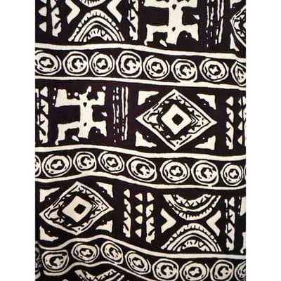 AB STUDIO Sleeveless Maxi Dress XL Black White Geometric Panel Straight Cut - Thumbnail 7