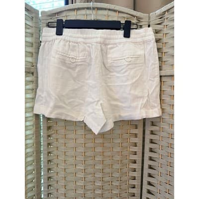 Love Tree Pull On Adjustable Drawstring Waistband Casual Short White Large - Thumbnail 12