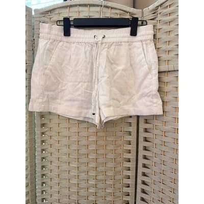 Love Tree Pull On Adjustable Drawstring Waistband Casual Short White Large - Thumbnail 3