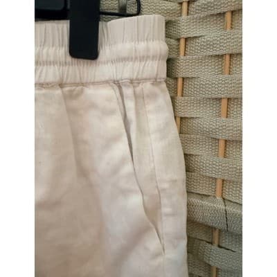 Love Tree Pull On Adjustable Drawstring Waistband Casual Short White Large - Thumbnail 8