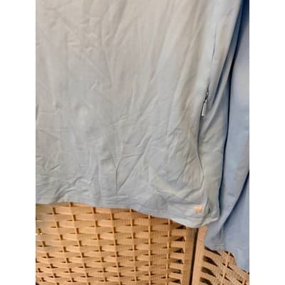 Hang Ten Women's Long Sleeve Sun Shirt Rash Guard Top XL Baby Blue Crew Neck - Thumbnail 6