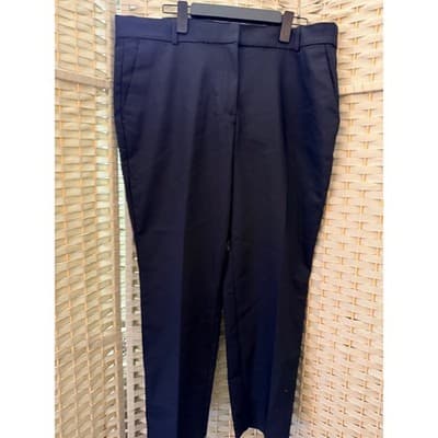 H&M Ankle Length Dress Trousers Navy Blue 18 NWT Casual Slacks Pants - Thumbnail 3