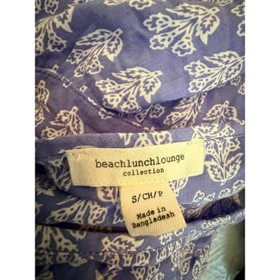 BeachLunchLounge Tiered Strappy Sundress S Purple Floral Pattern Boho Style - Thumbnail 15