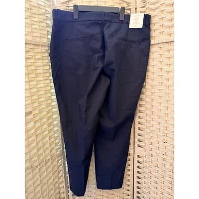 H&M Ankle Length Dress Trousers Navy Blue 18 NWT Casual Slacks Pants - Thumbnail 8