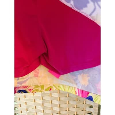 Rafaella Women's Floral Cosmo Pink Tropical Print Mini Skorts Yellow Small - Thumbnail 10
