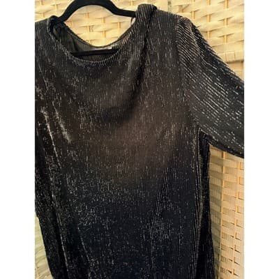 Sherade Nites Women’s Size 14 Black Sparkle Dress Gold Metallic Party NWT - Thumbnail 7