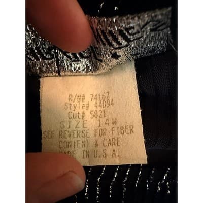 Sherade Nites Women’s Size 14 Black Sparkle Dress Gold Metallic Party NWT - Thumbnail 17