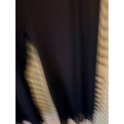 Dressbarn Collection Wide-Leg Sheer Overlay Elastic Waist Pants Black 22/24 - Thumbnail 4