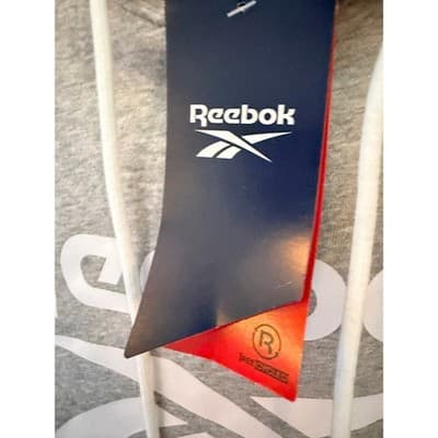 Reebok Identity Big Logo Fleece Hoodie Jacket M Gray Adjustable Drawstring NWT - Thumbnail 11