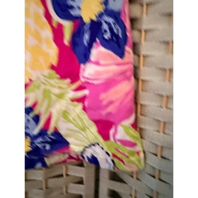 Rafaella Women's Floral Cosmo Pink Tropical Print Mini Skorts Yellow Small - Thumbnail 3