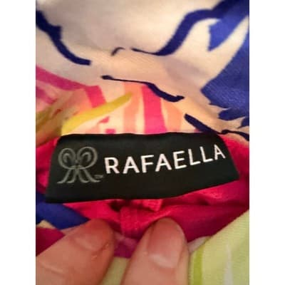 Rafaella Women's Floral Cosmo Pink Tropical Print Mini Skorts Yellow Small - Thumbnail 7