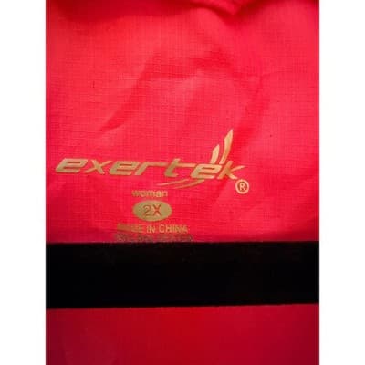 Excertek Active Windbreaker Jacket 2X Pink NWOT Lightweight Hooded Raincoat - Thumbnail 5