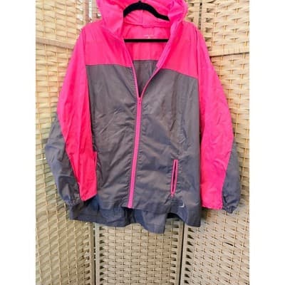 Excertek Active Windbreaker Jacket 2X Pink NWOT Lightweight Hooded Raincoat - Thumbnail 2