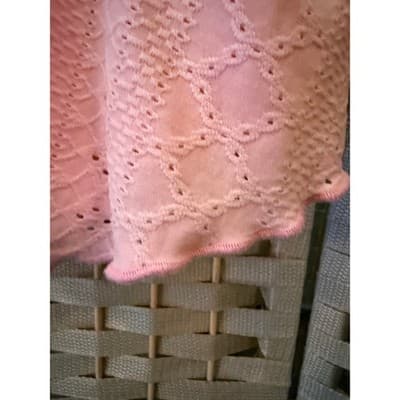 SHEIN Eyelet Embroidery Boho Cami Top L Baby Pink Summer Halter Flowy Hemline - Thumbnail 13