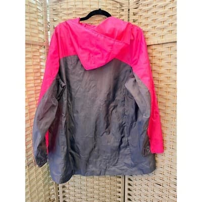 Excertek Active Windbreaker Jacket 2X Pink NWOT Lightweight Hooded Raincoat - Thumbnail 9