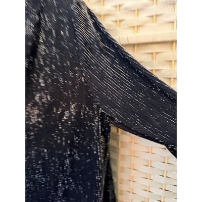 Sherade Nites Women’s Size 14 Black Sparkle Dress Gold Metallic Party NWT - Thumbnail 6