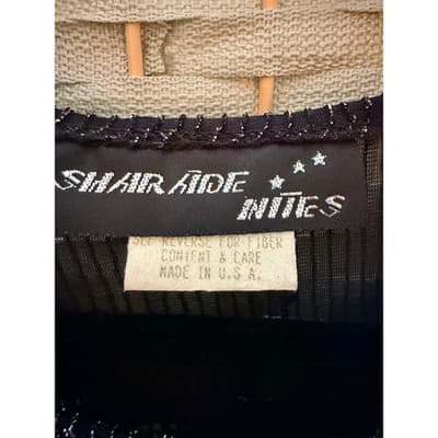 Sherade Nites Women’s Size 14 Black Sparkle Dress Gold Metallic Party NWT - Thumbnail 9