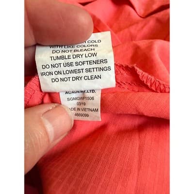 Magellan Outdoors Women's Fish Gear Short Sleeve Top Orange M Button Down NWOT - Thumbnail 15