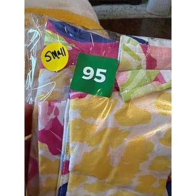 Rafaella Women's Floral Cosmo Pink Tropical Print Mini Skorts Yellow Small - Thumbnail 16