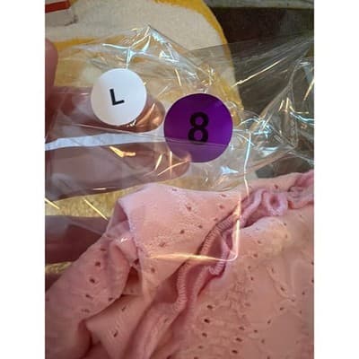 SHEIN Eyelet Embroidery Boho Cami Top L Baby Pink Summer Halter Flowy Hemline - Thumbnail 17