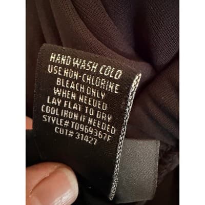 Dressbarn Collection Wide-Leg Sheer Overlay Elastic Waist Pants Black 22/24 - Thumbnail 10