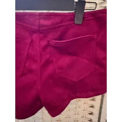 NO BOUNDARIES Faux Suede Hot Shorts S Purple Plum High Rise Waist NWT - Thumbnail 7