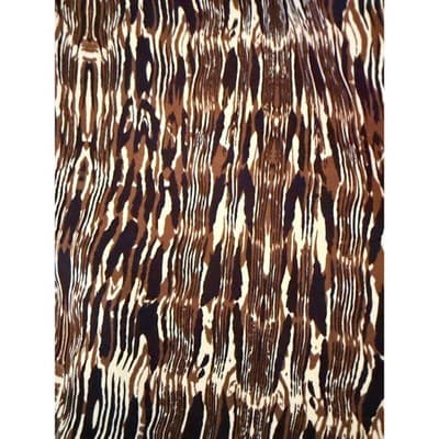 Notations Woman Button Up Blouse Womens 3X Brown Abstract Print Short Sleeve - Thumbnail 4