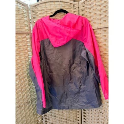 Excertek Active Windbreaker Jacket 2X Pink NWOT Lightweight Hooded Raincoat - Thumbnail 10