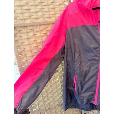 Excertek Active Windbreaker Jacket 2X Pink NWOT Lightweight Hooded Raincoat - Thumbnail 3