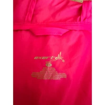 Excertek Active Windbreaker Jacket 2X Pink NWOT Lightweight Hooded Raincoat - Thumbnail 13