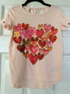 Custom Design Valentine Dress OOAK Girls Upstyled 1/1 Exclusive Hearts Embellish - Thumbnail 16