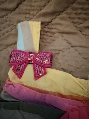 Girls Pastel Striped Easter Bunny Dress Custom Design 1/1 Exclusive Spring - Thumbnail 8