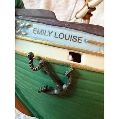 Dept 56 Heritage Village Snow Village The Emily Louise Ship Dock Lighted Set - Thumbnail 19