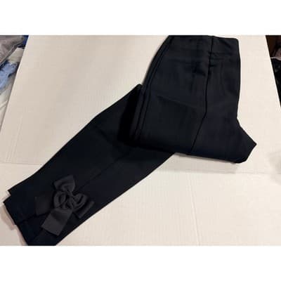 Cato Womens Black Slit Bow Detail Dress Pants Black Size Small NWOT - Thumbnail 5