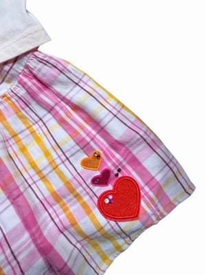 Custom Design Valentine Dress OOAK Girls Upstyled 1/1 Exclusive Hearts Embellish - Thumbnail 13