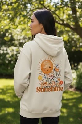 Women's Custom Design Hoodie You Are My Sunshine Boutique 1/1 Exclusive Top - Thumbnail 18