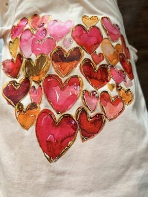 Custom Design Valentine Dress OOAK Girls Upstyled 1/1 Exclusive Hearts Embellish - Thumbnail 18