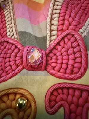 Girls Pastel Striped Easter Bunny Dress Custom Design 1/1 Exclusive Spring - Thumbnail 12