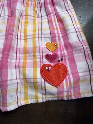 Custom Design Valentine Dress OOAK Girls Upstyled 1/1 Exclusive Hearts Embellish - Thumbnail 12