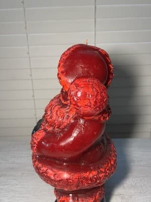 Rare MCM Tavern Candle Solid Wax SANTA Store Display 24” Vintage Christmas Grail - Thumbnail 13