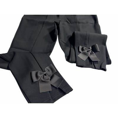 Cato Womens Black Slit Bow Detail Dress Pants Black Size Small NWOT - Thumbnail 2