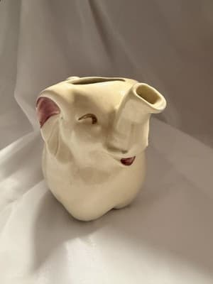Vintage Shawnee Pottery Elephant Creamer 1940s Ceramic MCM Kitchen - Thumbnail 7