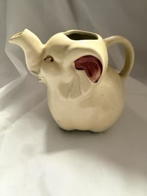 Vintage Shawnee Pottery Elephant Creamer 1940s Ceramic MCM Kitchen