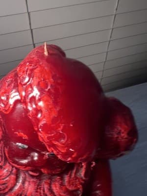 Rare MCM Tavern Candle Solid Wax SANTA Store Display 24” Vintage Christmas Grail - Thumbnail 6
