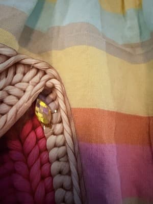 Girls Pastel Striped Easter Bunny Dress Custom Design 1/1 Exclusive Spring - Thumbnail 17